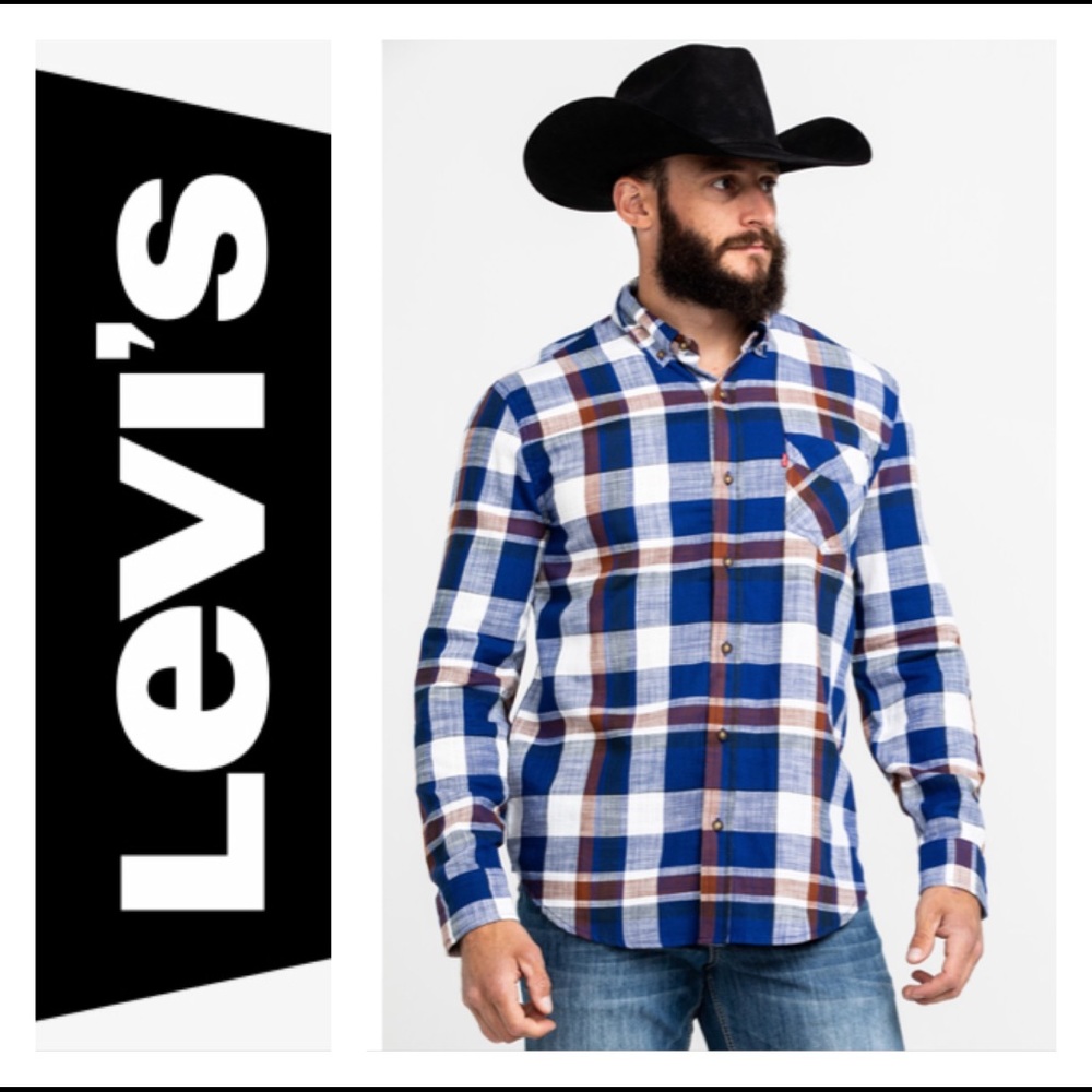 🆕 Levi’s Plaid Flannel Long Sleeve Button Down